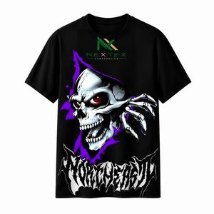 Custom Mens <b>Gothic</b> Skull Print Oversized <b>T</b> <b>Shirt</b> Summer Casual Hip Hop Streetwear Tee Breathable Cotton Graphic Clothing - Product Image 1