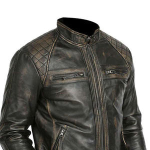 Veste en cuir pour homme, nouvelle mode, coupe-vent, très tendance - Product Image 5