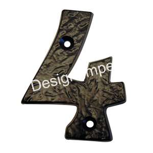 Mathématiques solides Deux numéros de fer pour portes Accessoire européen Fabriqué en Inde Métal 1 No. Signe de numéro de métal de modèle Montage facile - Product Image 3