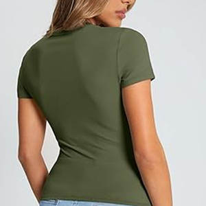 T-shirts de sport et de yoga pour femmes, séchage rapide, protection solaire UPF 80+, écologiques, compressés - Product Image 3