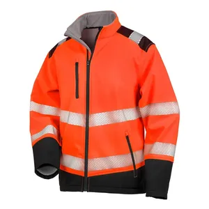 Sweat-shirts et sweats à capuche promotionnels personnalisés en softshell imprimable et résistant à la déchirure pour vêtements de travail de sécurité - Product Image 5