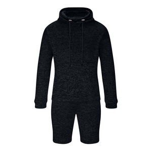 Conjunto de sudaderas con capucha para correr de verano de alta calidad, chándal Sudadera con capucha para hombre y de manga larga de 2 piezas, conjunto corto para ropa atlética cómoda - Product Image 1