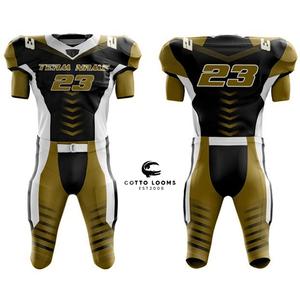 Maillot de football américain OEM authentique et uniforme de haute qualité, design professionnel, coupe flexible, fabricant durable - Product Image 2