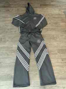 100% coton survêtement survêtement costumes Slim Fit hiver Streetwear Vintage imprimé survêtement blancs hommes survêtement français Terry survêtements - Product Image 3