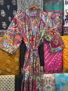 ชุดกิโมโนผ้าฝ้าย, เสื้อคลุมพิมพ์ลายดอกไม้, ชุดกิโมโนสำหรับผู้หญิง, ชุดกลางคืน, ของขวัญเพื่อนเจ้าสาว, เสื้อคลุมเจ้าสาว, เสื้อคลุมอาบน้ำกิโมโน - Product Image 5