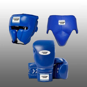 Juego de Boxeo de Alta Resistencia al Por Mayor con Guantes, Protectores de Punto y Protector de Cabeza - Cuero Genuino, Marca FIGHT to CAGE GEARS, MOQ 1-20 - Product Image 1