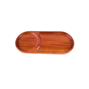 Placas cargadoras de madera de caucho natural respetuosas con el medio ambiente al por mayor platos rectangulares y ovalados de nuevo diseño para fiestas en casa gran oferta - Product Image 2