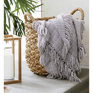 Best Seller Large Handwoven Water Hyacinth Sustainable Home Laundry Clothes <b>Basket</b> Handmade High Storage <b>Basket</b> High Quality - Product Image 6