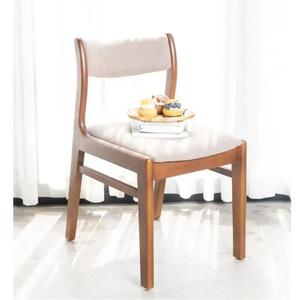 787 Marrón Gris Ancho 410 x Largo 515 x Altura Cojín Silla de comedor de madera de caucho natural Estilo moderno Comedor HOBRO 301 - Product Image 3