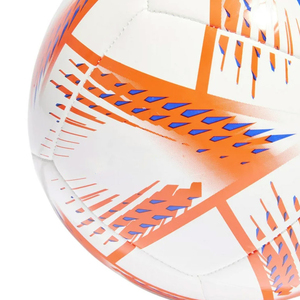 Ballon de football personnalisé blanc, orange et bleu, durable, pour entraînement, sports de plein air, léger - Product Image 5