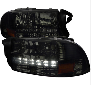 Faro Delantero Izquierdo HID/Xenón Para Dodge Dart 2013-2016 - Carcasa Negra, Sin Bombilla