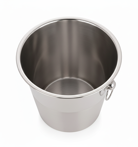 Cubitera Clásica de Dos Tonos para Champán, Cubitera de Acero Inoxidable de Primera Calidad con Asas Laterales - Product Image 2