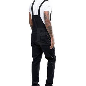 Haute qualité taille haute combinaisons personnalisées jean salopette pantalons longs fonctionne salopette pour hommes mode salopette - Product Image 3