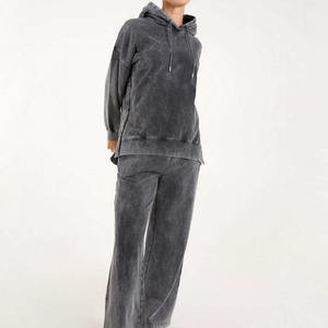 Sweat-shirt décontracté premium délavé effet soleil, mélange de coton vintage imprimé, sweat-shirt décontracté urbain en tissu polaire imprimé - Product Image 4