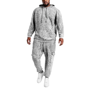 Survêtement de lavage à l'acide de haute qualité pour hommes pour la Collection de printemps à la mode décontracté imprimé Logo pantalon de survêtement à capuche ensemble 2026 - Product Image 1