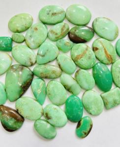 คุณภาพสูง chrysoprase Cabochon ธรรมชาติทุกขนาดผสมรูปร่างหลวม Agate เครื่องประดับทำหิน chrysoprase อัญมณีหลวม, - Product Image 3