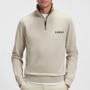 Sudadera para Hombre con Logotipo Personalizado, Diseño de Manga Larga, Cuello Alto, Material de Algodón Terry, Corte Holgado, 2026 - Product Image 1