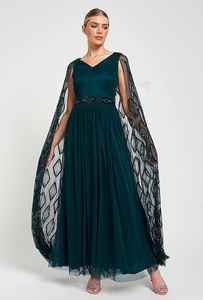 เดรสทรงเอไลน์ประดับลูกปัดด้านหน้า ดีไซน์สมมาตร คอทรงโอ ผ่าข้างเอว ป้องกันไฟฟ้าสถิต เหมาะสำหรับงานปาร์ตี้ ค็อกเทล ระบายอากาศได้ดี - Product Image 5