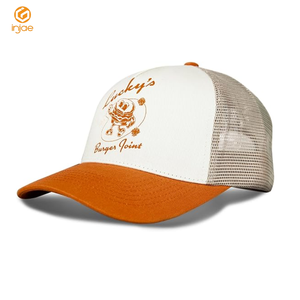 Vente en gros de chapeaux de camionneur structurés en mousse à 5 panneaux Snapback incurvé en maille Logo imprimé personnalisé Hommes Femmes Casquettes de sport pour port décontracté - Product Image 1