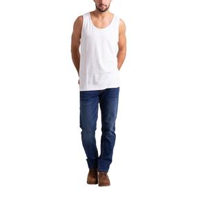 Débardeur décontracté en maille respirante à col rond pour homme, logo personnalisé du fabricant, fitness, été, 100% coton, grande taille, fabriqué au Bangladesh - Product Image 3