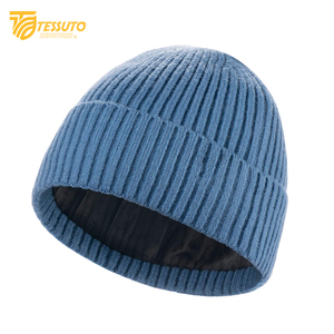 Unisex Thick Knitted Winter Beanie Jacquard Fabric <b>Skull</b> <b>Cap</b> for <b>Men</b> and Women Cuffed Beanies - Product Image 6