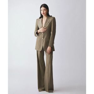 Chaqueta elegante de alta calidad para mujer, chaqueta de estilo minimalista para mujer, traje de eufonía, chaqueta bordada de lana, estampado largo Doble - Product Image 1