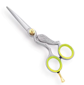 Poignée fantaisie ciseaux de coupe de cheveux en acier inoxydable allemand miroir outil de beauté de Salon de polissage pour une utilisation de salon - Product Image 1