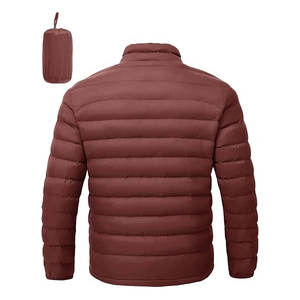 Chaqueta de invierno acolchada con aislamiento empacable ligera para hombre, abrigo hinchado alternativo de plumón resistente al agua de alta calidad - Product Image 2