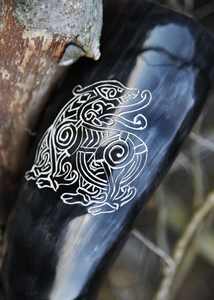Soporte de cuerno vikingo estilo Animal para beber nórdico tradicional uso decorativo ocasiones especiales artesanías naturales - Product Image 3