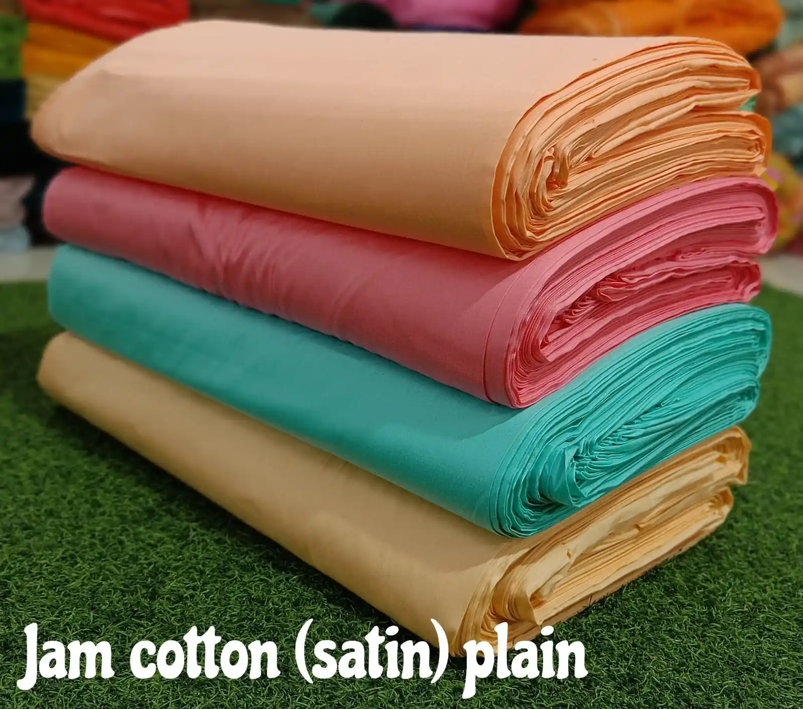 Nouveauté tissu en satin de coton au mètre tissu en satin de coton pour la confection de robes