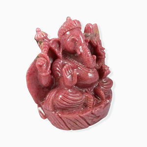 Sculpture de Rhodonite de Ganesh, cristaux de Rhodonite de seigneur de Ganesha, Statue de guérison de Chakra de Reiki de qualité supérieure - Product Image 2