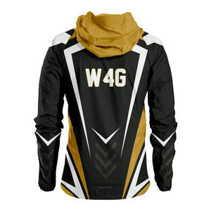 Veste coupe-vent décontractée unisexe en nylon 100% personnalisée, à capuche, de haute qualité, séchage rapide, imperméable, respirante, motif personnalisé - Product Image 5