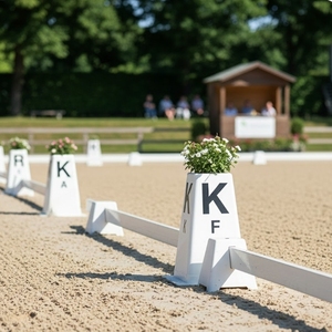 Ensemble d'arène de dressage portable autoportant comprenant 12 lettres - Kit d'enclos d'entraînement pour chevaux facile à installer - Product Image 4