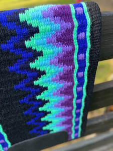 Western Show Horse Saddle Blanket Diseño de Nueva Zelanda Manta de sillín de lana hecha a mano Top Wool Saddle Pad Size - Product Image 4