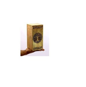 Urna Funeraria Decorativa Hecha a Mano en India, de Madera Natural, Estilo Americano, Duradera, de Buena Calidad, Color Personalizado Manualmente - Product Image 5