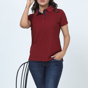 Camiseta Casual Antiarrugas de Punto para Mujer, Suave, Transpirable, de Secado Rápido, 100% Algodón, Manga Corta, Acabado Exterior Liso, para Uso Diario - Product Image 3