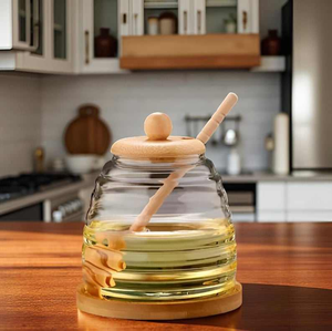 ไม้ตักน้ำผึ้งไม้กระถินเทศพร้อมด้ามจับ ดีไซน์ไม่ซ้ำใคร ผิวเรียบเนียน ปลอดสารพิษ ช้อนตักน้ำผึ้ง ความจุ 10 มล. - Product Image 4