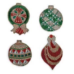 Posavasos bordado con cuentas bohemias Decoración para el hogar hecha a mano por MD Handicrafts - Product Image 4