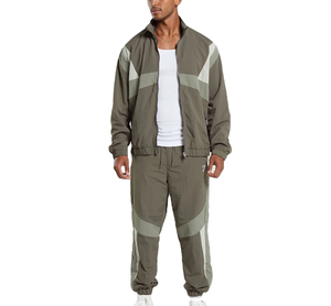 Conjunto de chándal de poliéster ligero de verano con logotipo personalizado para hombre, Personalización completa, incluyendo cortavientos estampado de diseñador - Product Image 5