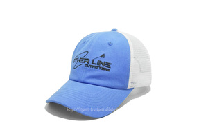 Gorra de camionero de malla sin estructura y cómoda con bordado de diseño ajustable, atuendo transpirable e informal para adultos, fabricado en Vietnam - Product Image 2