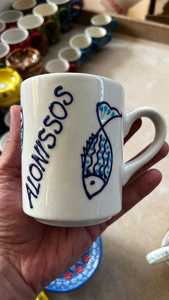 Mug en céramique 3D personnalisé avec motif citron marin peint à la main, fait main, passe au lave-vaisselle, emballage cadeau, idéal pour offrir - Product Image 6