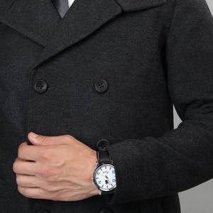 Manteau long de haute qualité au look professionnel pour hommes, très design, approvisionnement direct de l'usine, vente en gros de manteau décontracté bon marché pour hommes - Product Image 6