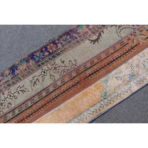 Petit tapis turc 2,4x5,3 pieds (74x161 cm), tapis persan vintage brun - Product Image 4