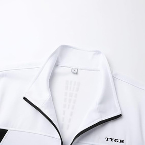 ชุดวอร์มแฟชั่นสำหรับผู้ชายเนื้อผ้ายืดมีซิปหน้ามีกระเป๋าด้านหน้าและกางเกงสำหรับออกกำลังกายและวิ่งออกกำลังกาย - Product Image 3