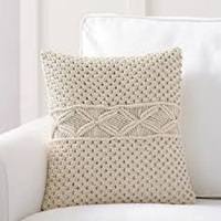 100% coton bohème macramé housse de coussin broderie tufté gland taie d'oreiller crochet Technique motif solide pour la maison hôtel