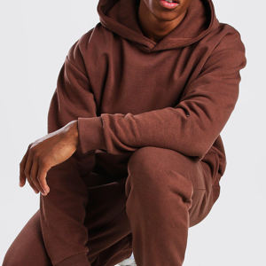 High Street Plus Size Breathable Pullover Hoodies & Sweatpants Logotipo impreso personalizado Hombres Chándales de gran tamaño Set Otoño Wear OEM - Product Image 4