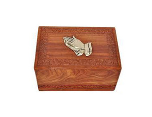 Urnes funéraires en bois modernes décoratives pour adultes, urnes faites à la main pour hommes et femmes - Product Image 2