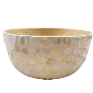 Ustensiles de cuisine du Vietnam en gros ODM filé bambou vadrouille incrustation saladier avec serveurs pour vaisselle de table restaurant fait à la main de haute qualité - Product Image 5