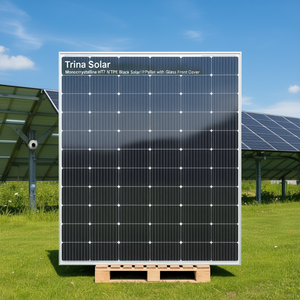แผงโซลาร์เซลล์โมโนคริสตัลไลน์ HJT N-Type สีดำของ Trina Solar พร้อมฝาครอบกระจกด้านหน้า - Product Image 3