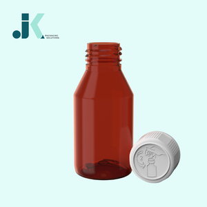 ขวดน้ำเชื่อมสำหรับสัตว์เลี้ยงทรงสี่เหลี่ยม90มล. พร้อมฝาปิด CR ขวดสีเหลืองอำพัน M0770ผู้ผลิตจากเวียดนาม - Product Image 2